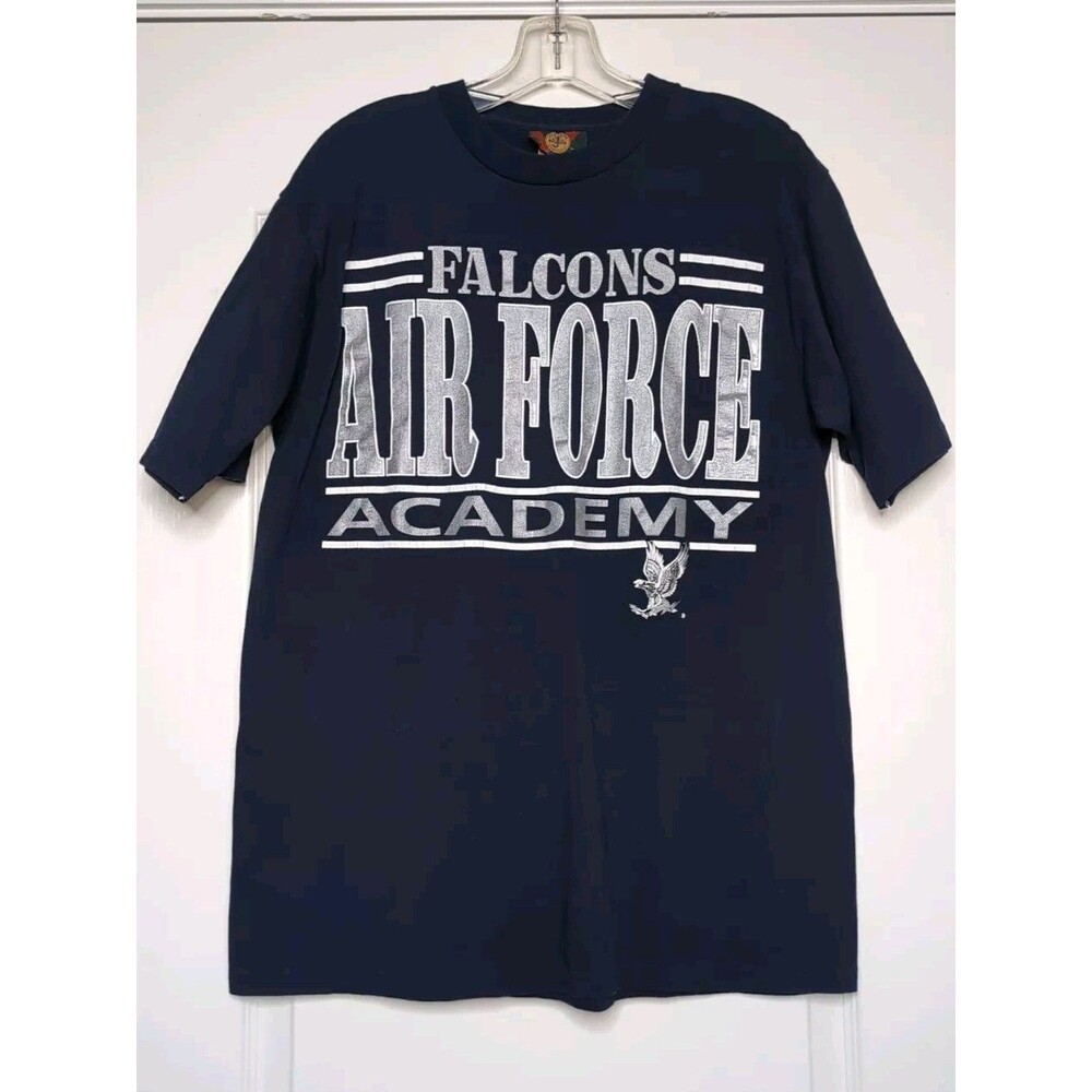 US Air Force Academy Falcons Jostens Sportswear Tee Vintage Shirt LG Made In USA